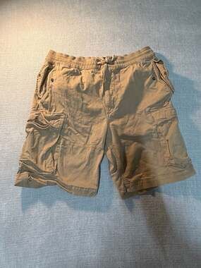 Polo Ralph Lauren Classic Fit 9 Inch Cargo Shorts Men Tan Brown Drawstring